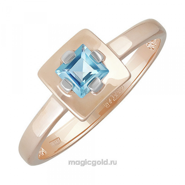 Золотое кольцо с топазом № 139724