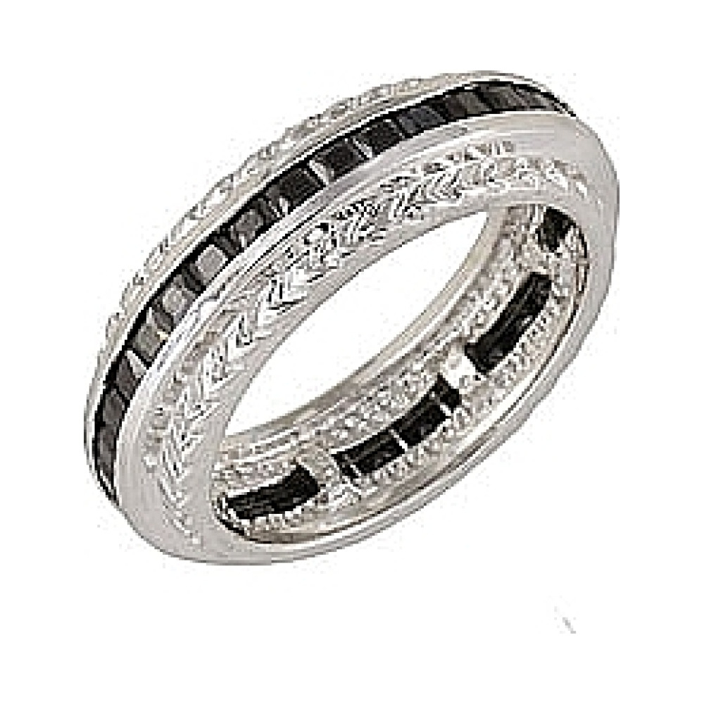 Серебряное кольцо с фианитом № 68384