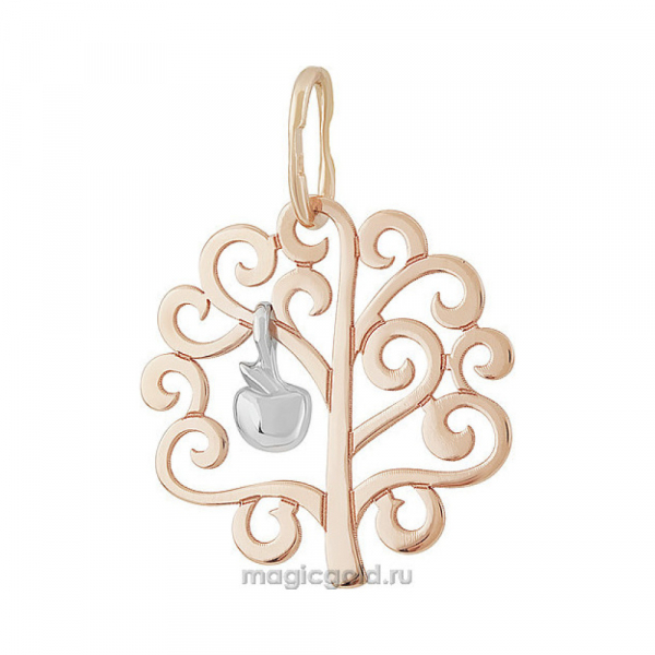 Золотая подвеска без камня № 155706