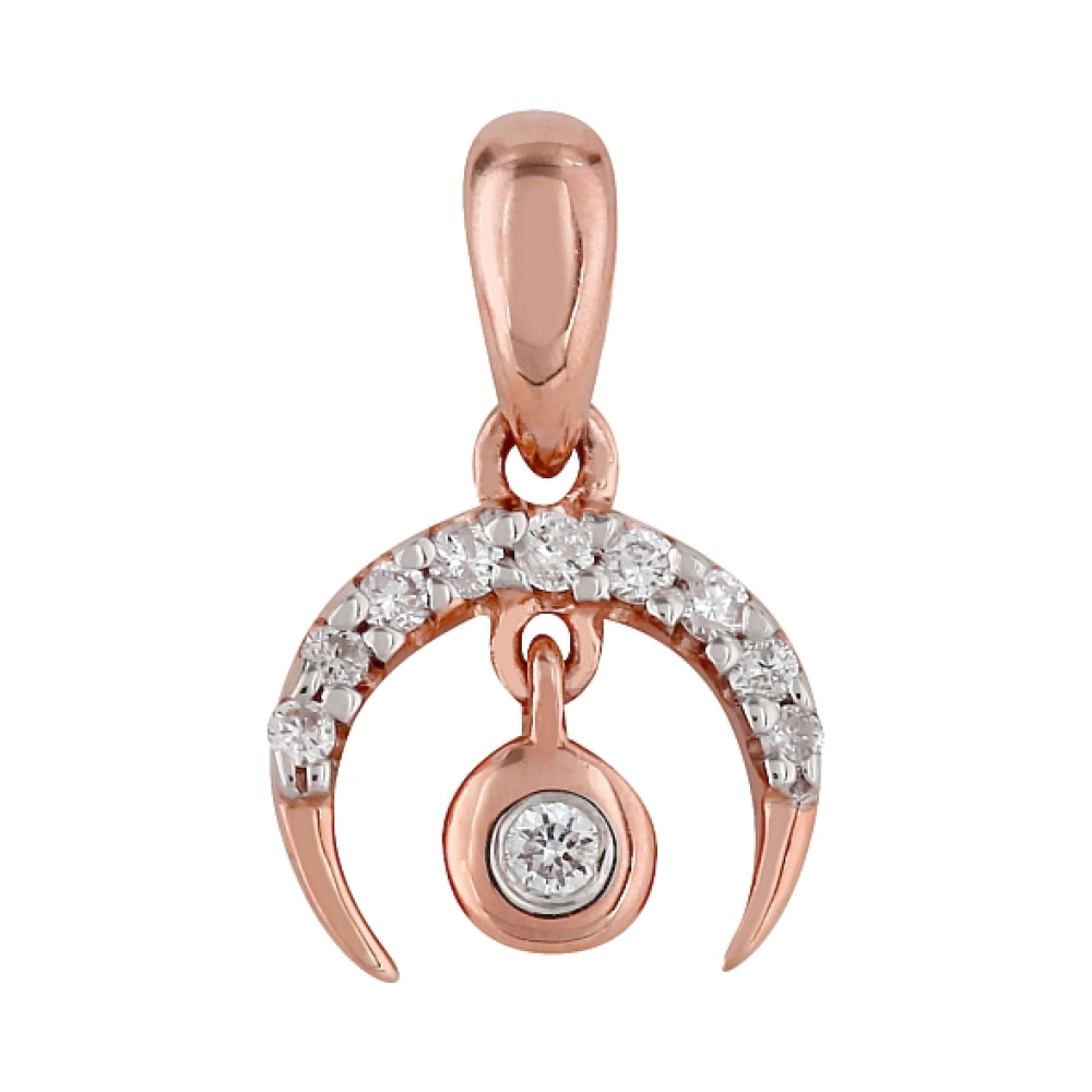 Золотая подвеска с бриллиантами № 98106