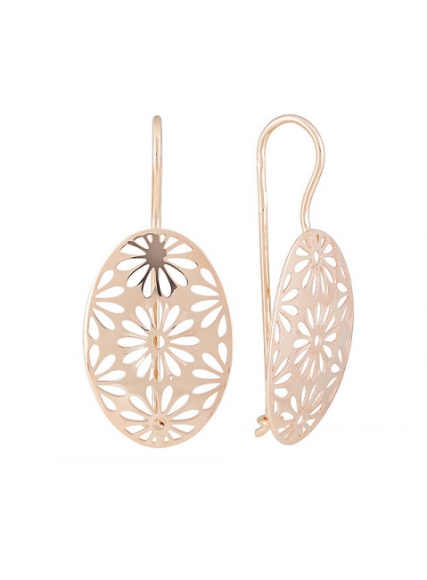 Золотые серьги  б\к № 124329