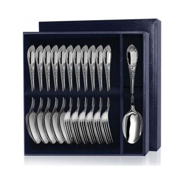 Серебряный столовый набор «Престиж» 12 предметов (ложки и вилки)