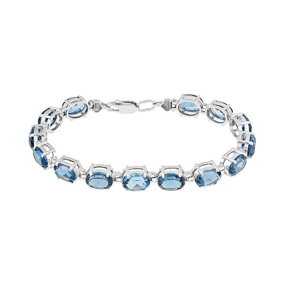 Серебряный браслет с алпанитом № 132251