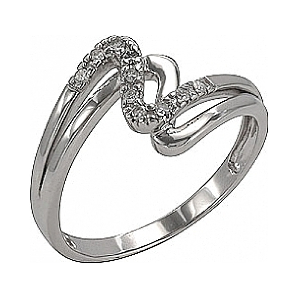 Золотое кольцо с бриллиантом № 74549