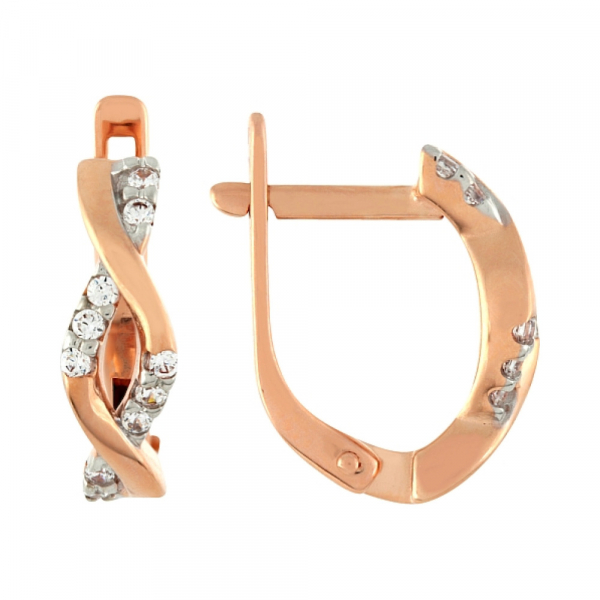 Серьги с фианитом № 97139