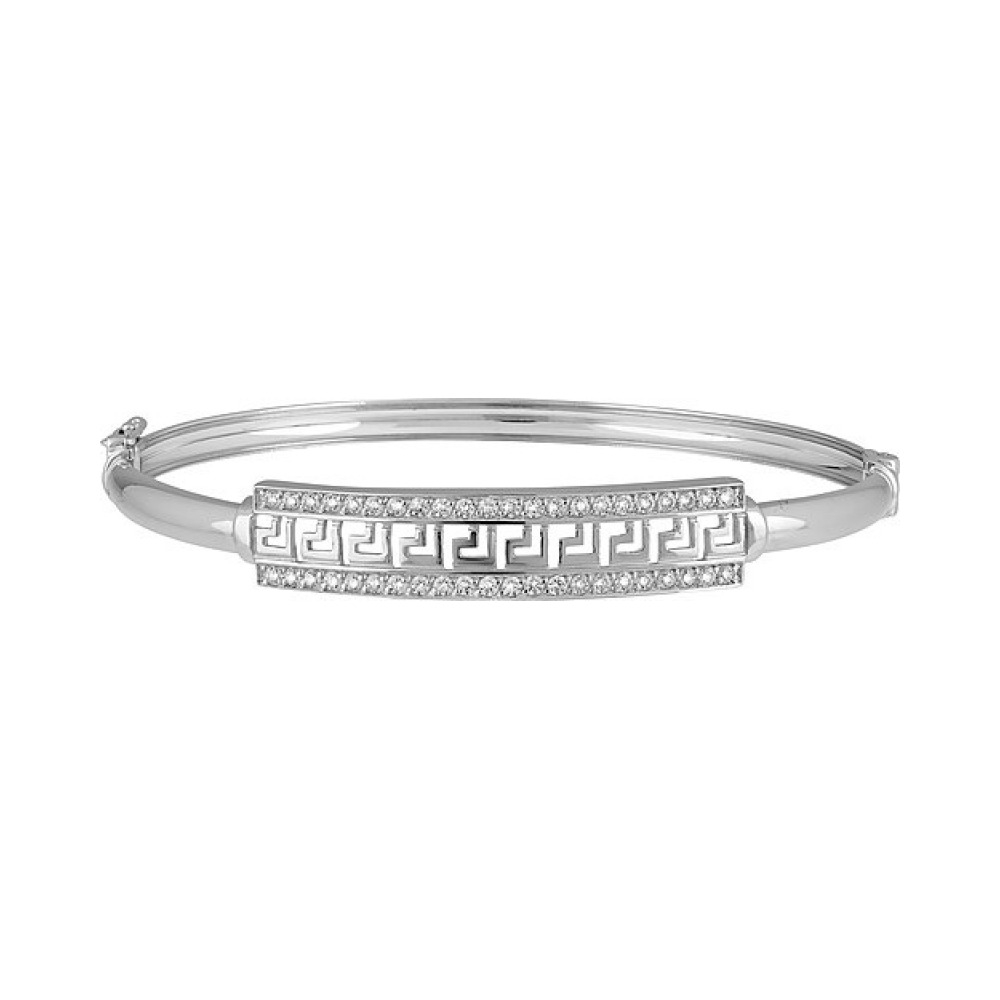 Серебряный браслет с фианитом № 134431