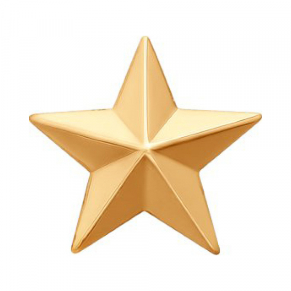 Золотая брошь без камня № 159166