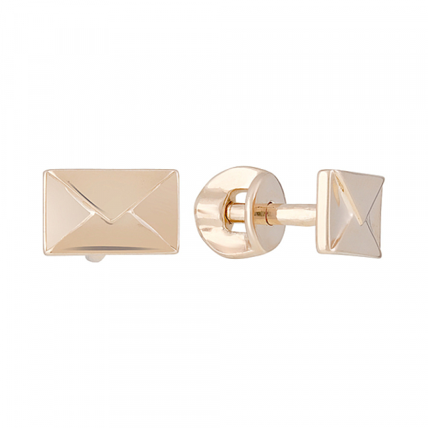 Золотые серьги без камня № 129095