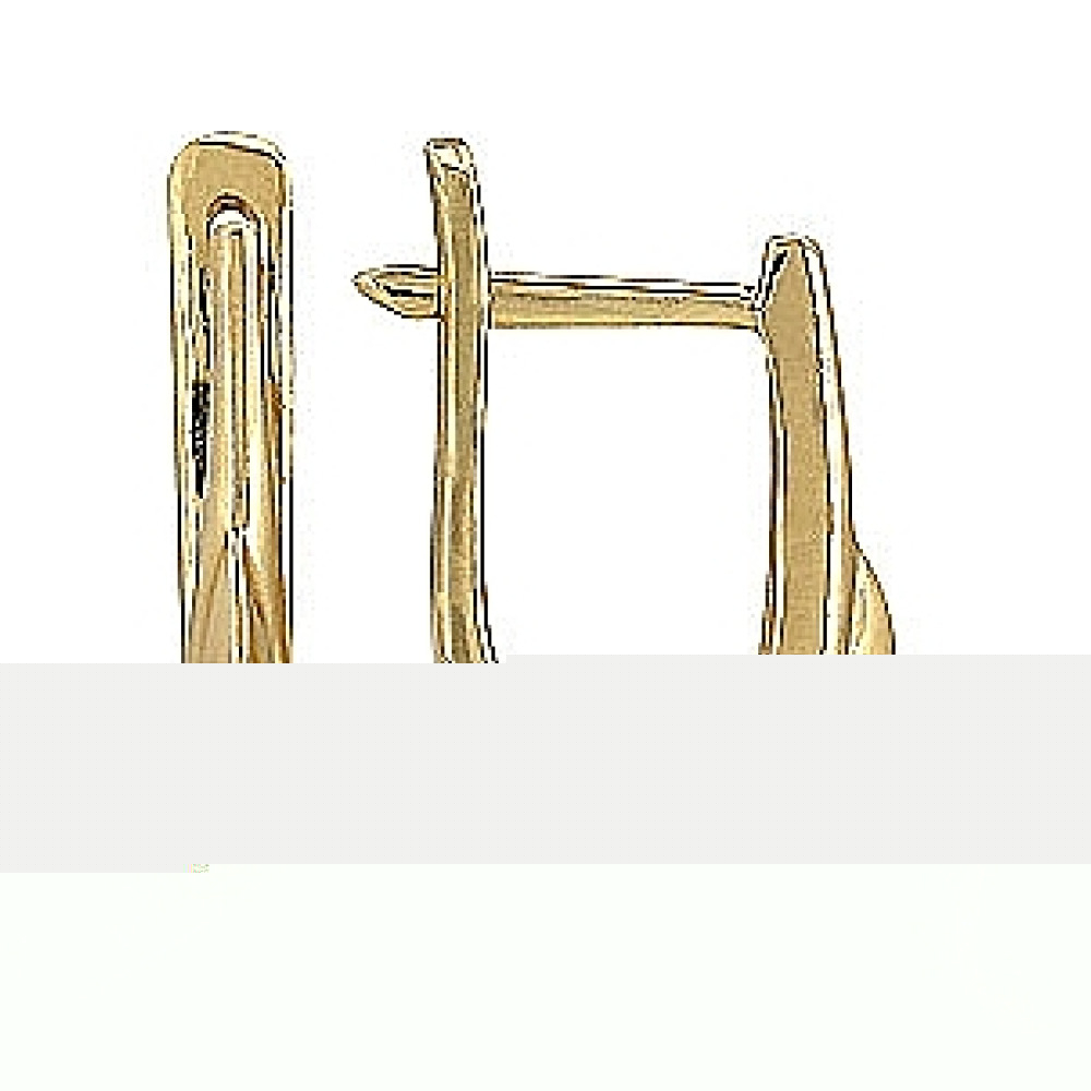 Золотое кольцо с топазом и фианитами № 51781