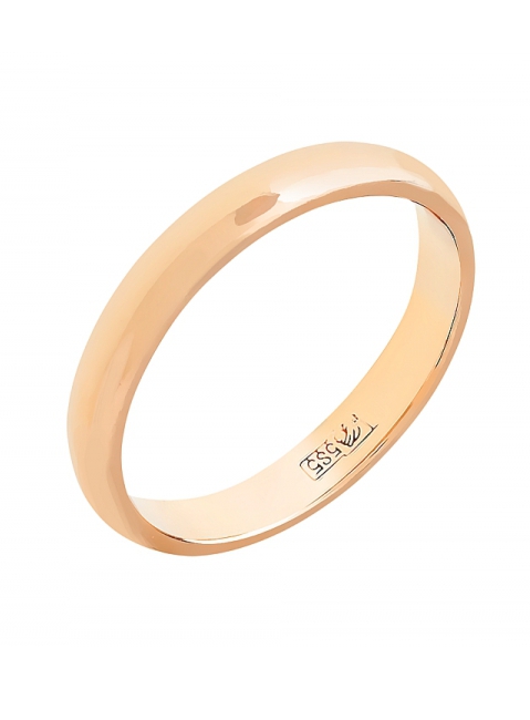 Золотое кольцо обручальное 3мм № 69091