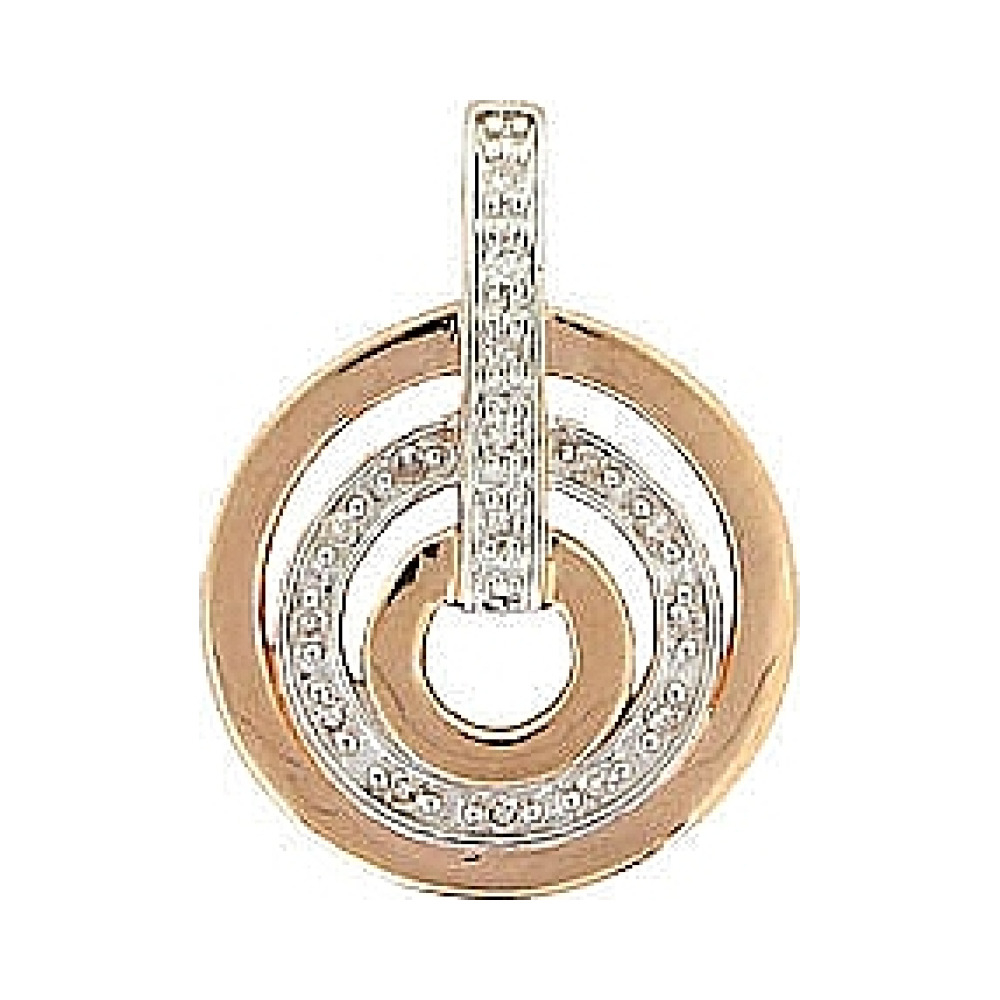 Золотая подвеска с бриллиантами № 66605