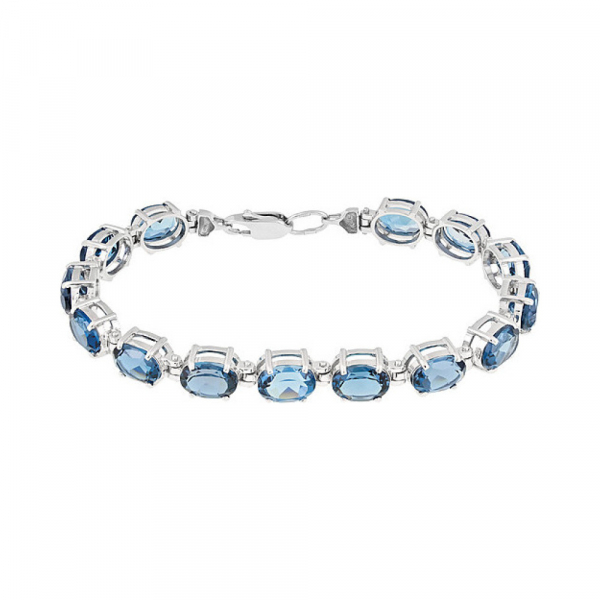 Серебряный браслет с алпанитом № 132251