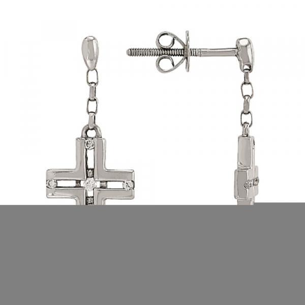 Пуссеты с бриллиантами № 62619