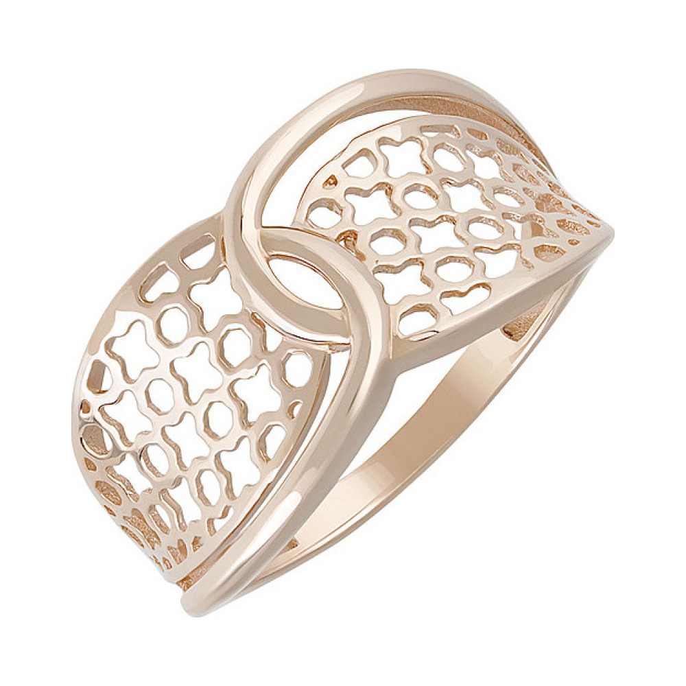 Золотое кольцо без камня № 128443