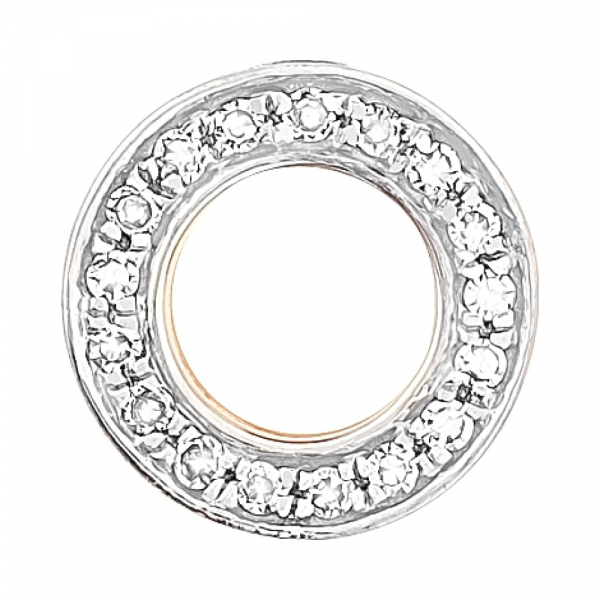 Золотая подвеска с бриллиантом № 113803