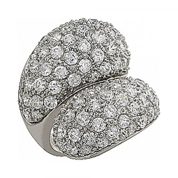 Серебряное кольцо с фианитом № 80876