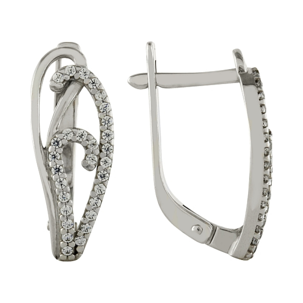 Серьги с фианитами № 97436