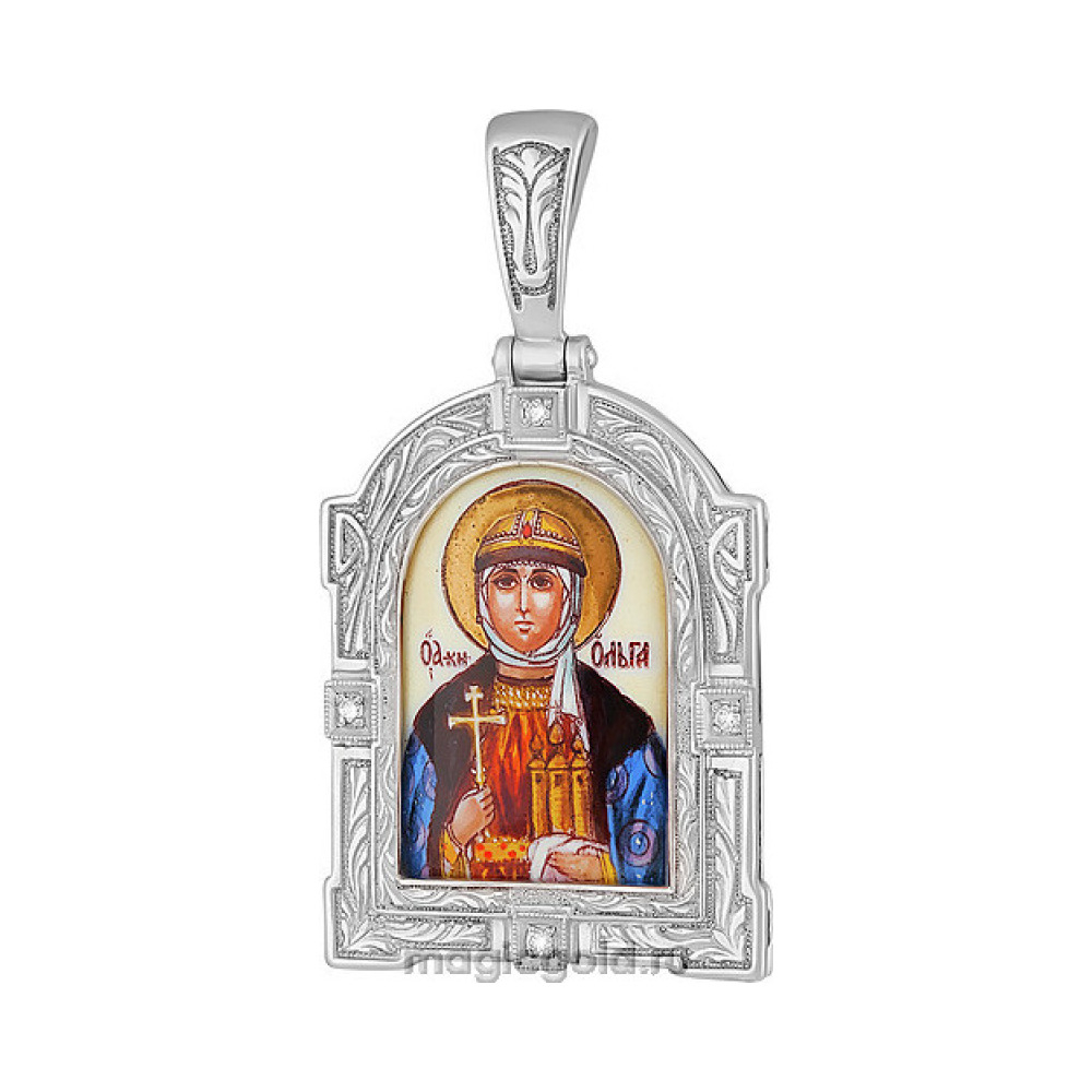 Икона с фианитами и эмалью № 131956