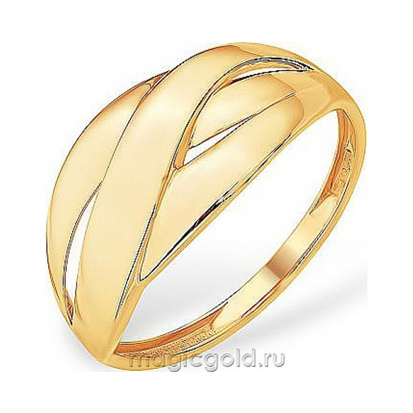 Золотое кольцо без камня № 174207