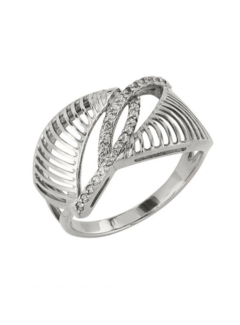 Золотое кольцо с фианитом № 95033