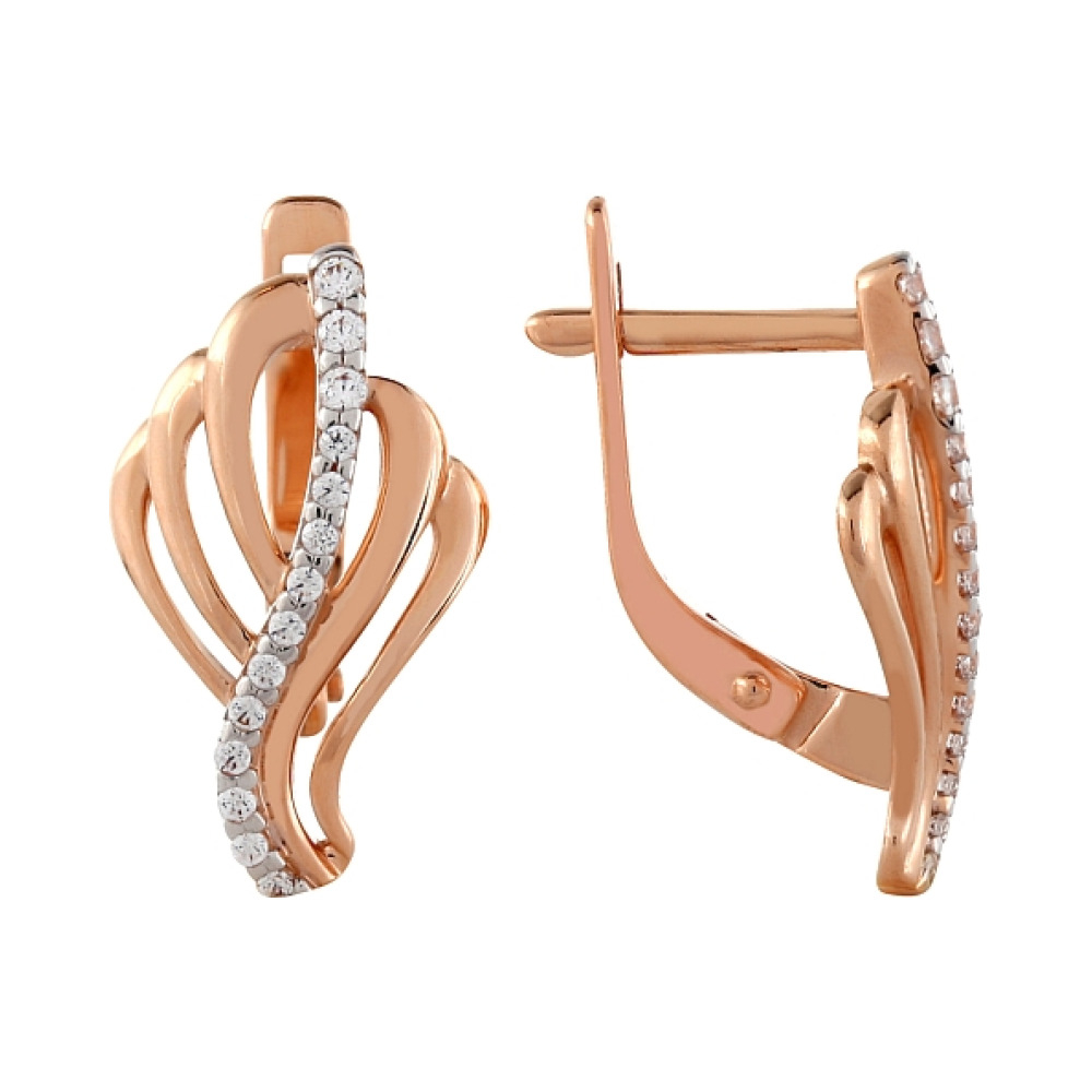 Серьги с фианитом № 97131