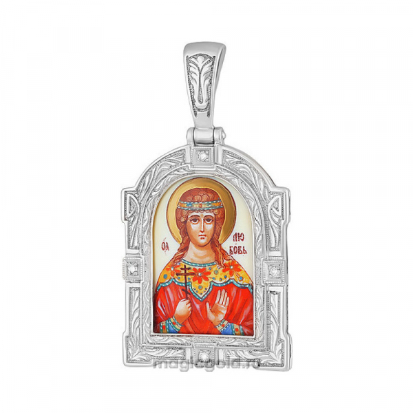 Икона с фианитами и эмалью № 131959