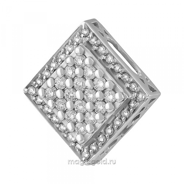 Золотая подвеска с бриллиантом № 137753