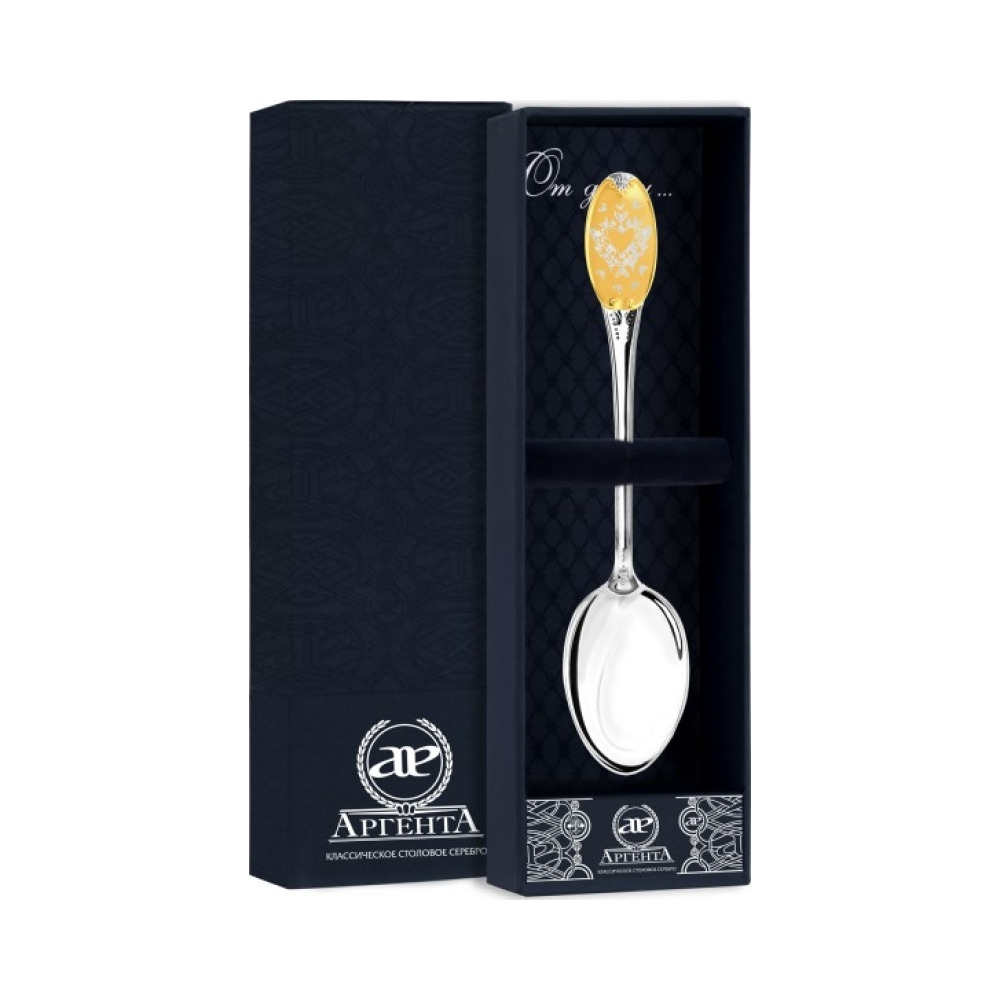 Ложка чайная  "Бабочка" 293ЛЖ03802_бабочка