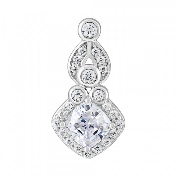 Серебряная подвеска с фианитами № 127711