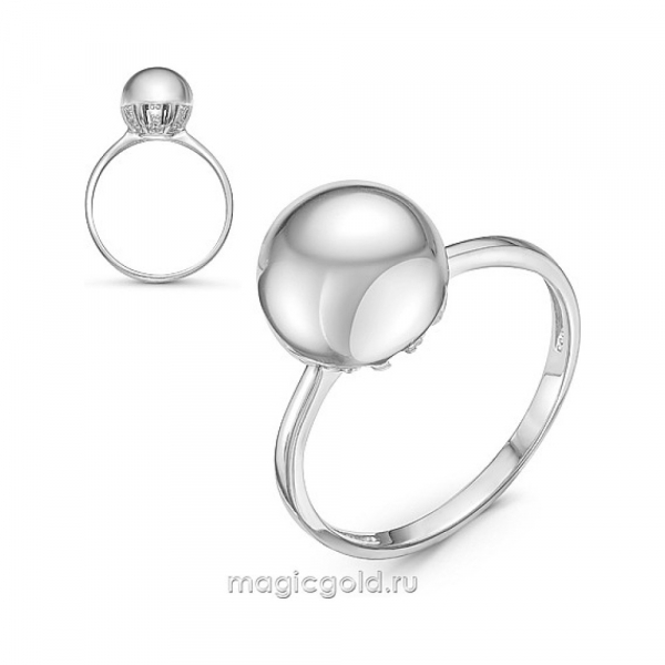 Серебряное кольцо с фианитом № 161250