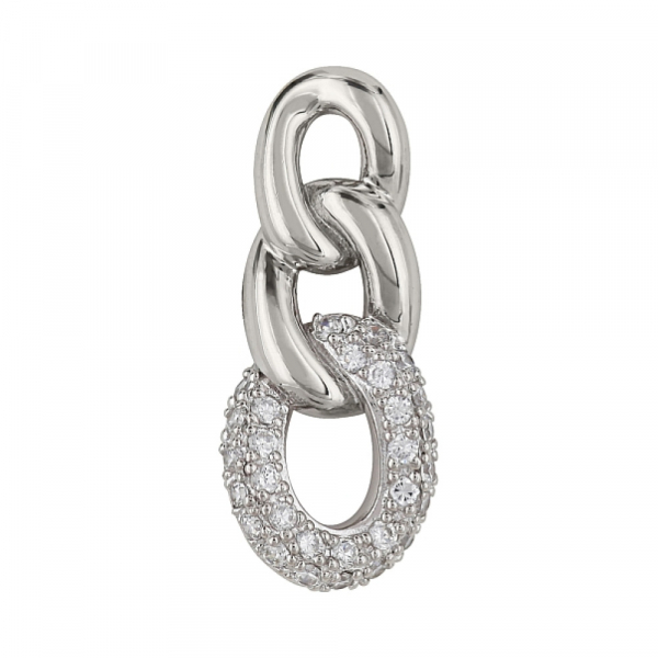 Серебряная подвеска с фианитом № 83510