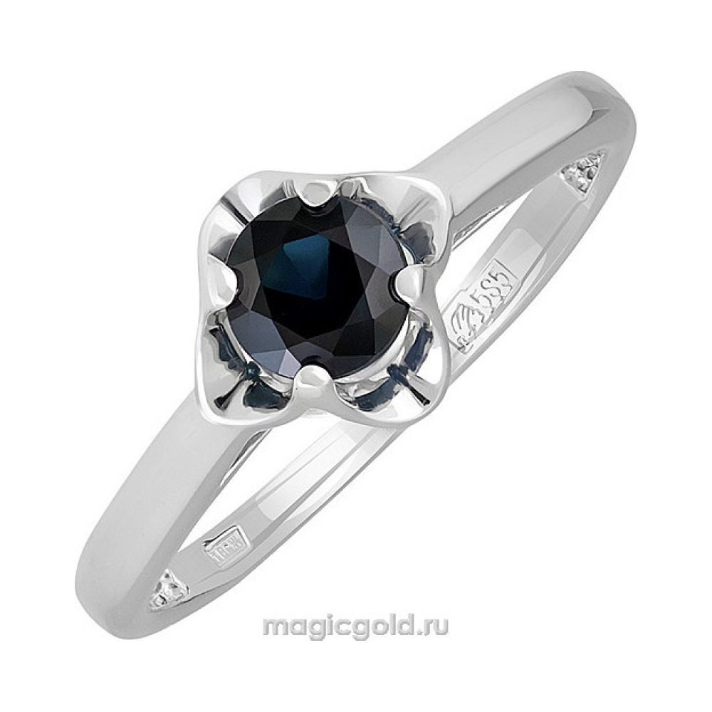 Золотое кольцо с сапфиром № 140548