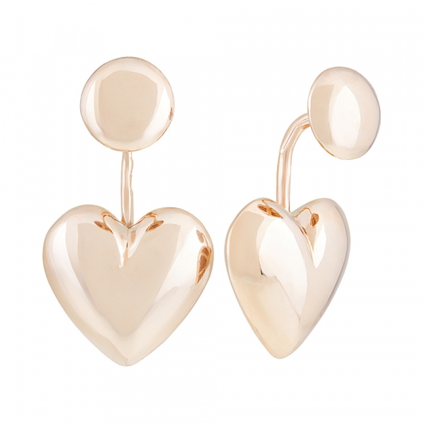 Золотые серьги без камня № 126741