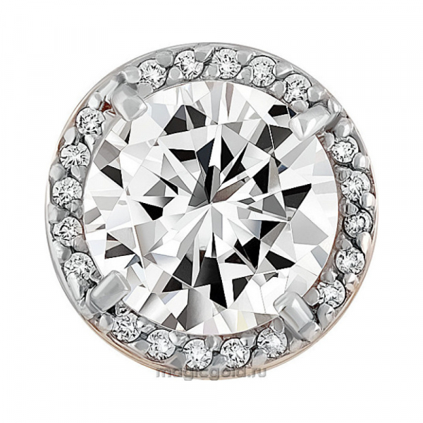 Золотая подвеска с фианитом № 137783