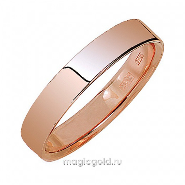 Золотое кольцо обручальное 5мм № 165175