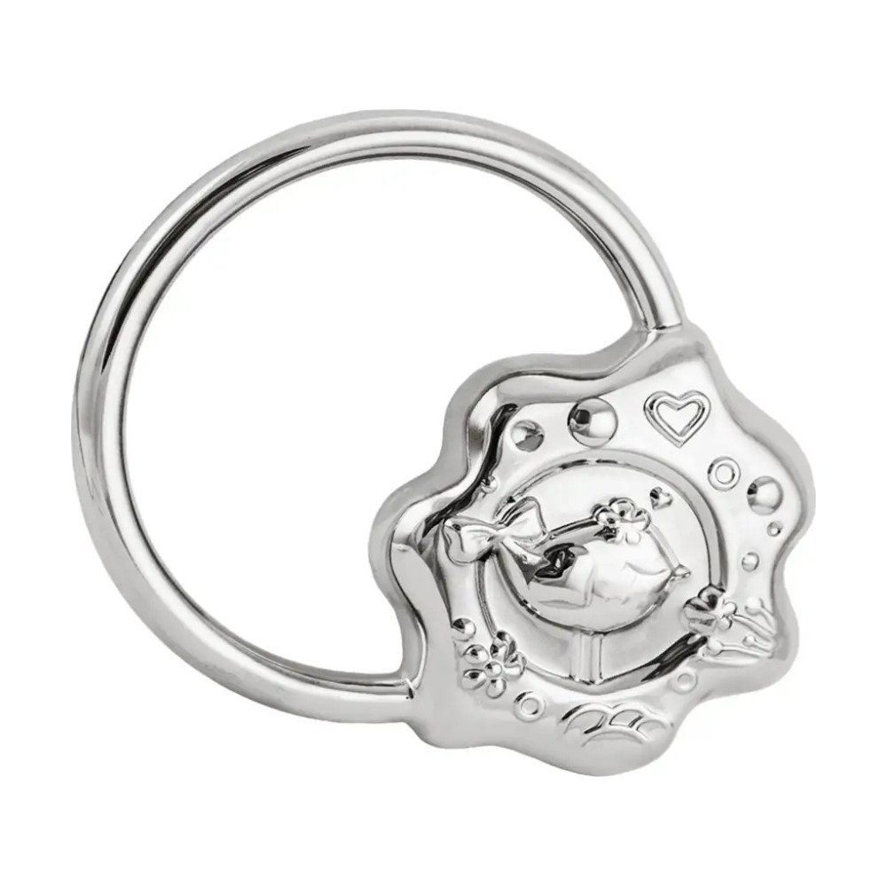 Погремушка Птичка на кольце Ag 925º