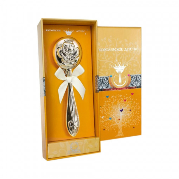 Серебряная погремушка  Ангел 