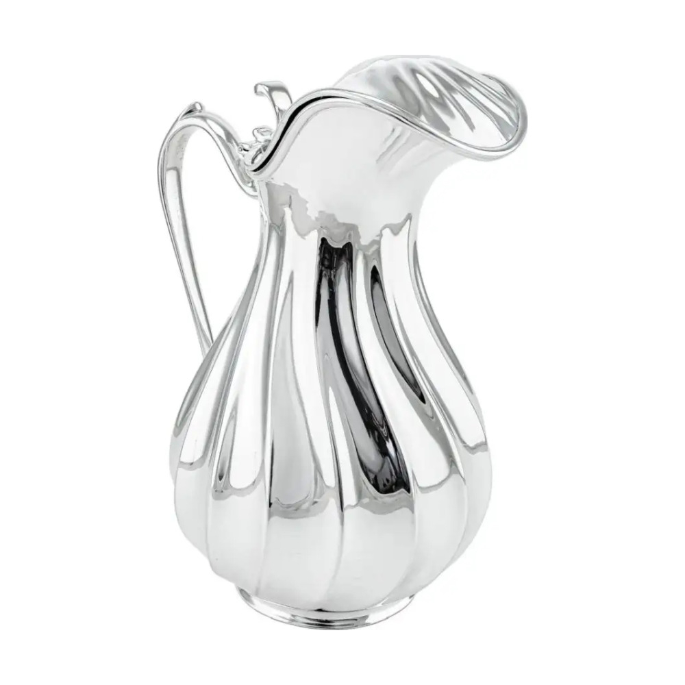 Кувшин с гладкой ручкой Торче с крышкой из серебра 925 пробы