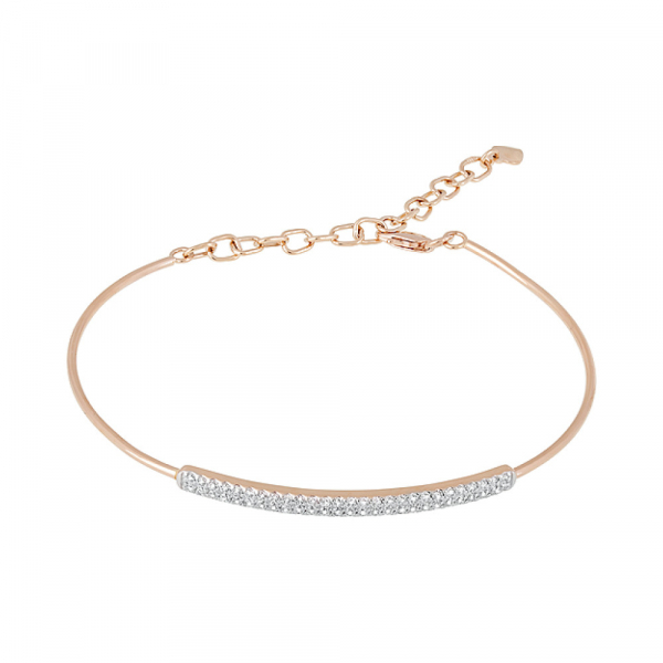 Золотой браслет с фианитами № 130115