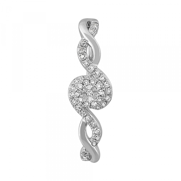 Золотая подвеска с бриллиантом № 115277