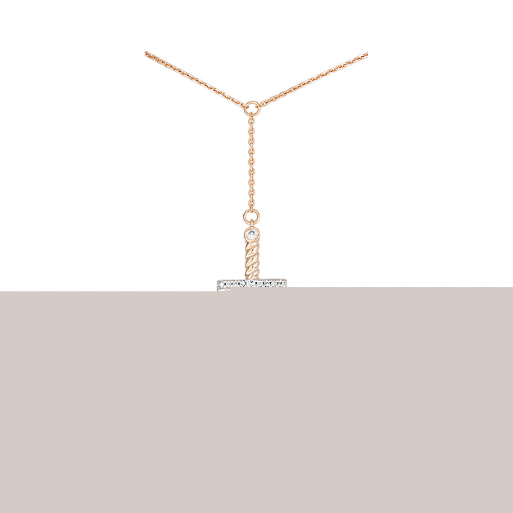 Серебряное кольцо с фианитом № 75136