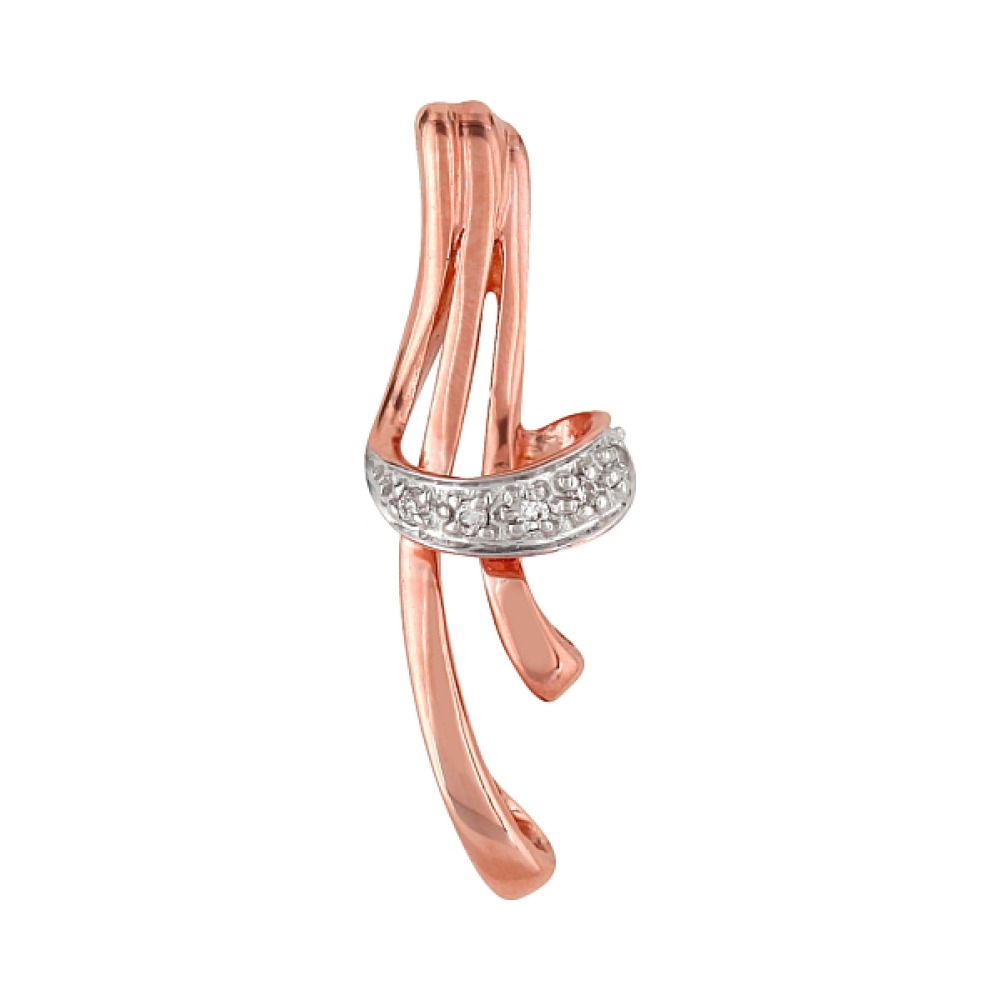 Золотая подвеска с бриллиантами № 98096