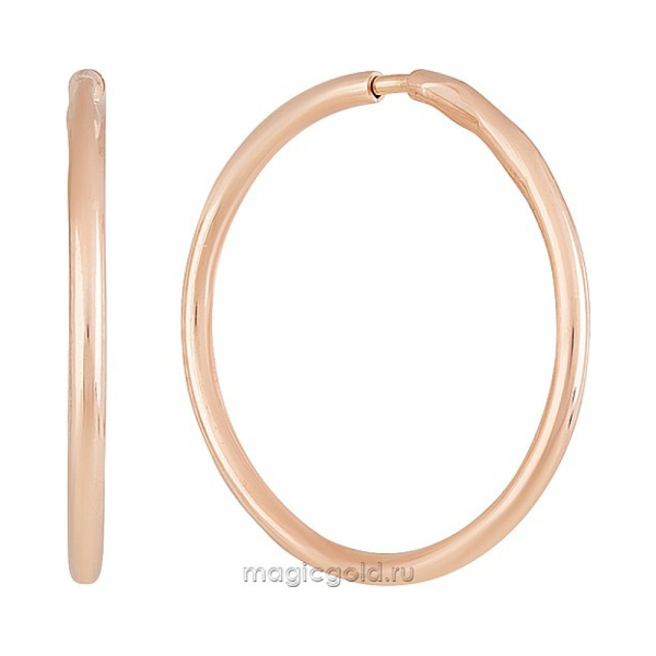 Золотые серьги без камня № 110332