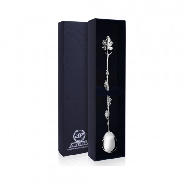 Серебряная ложка для напитков «Виноград»