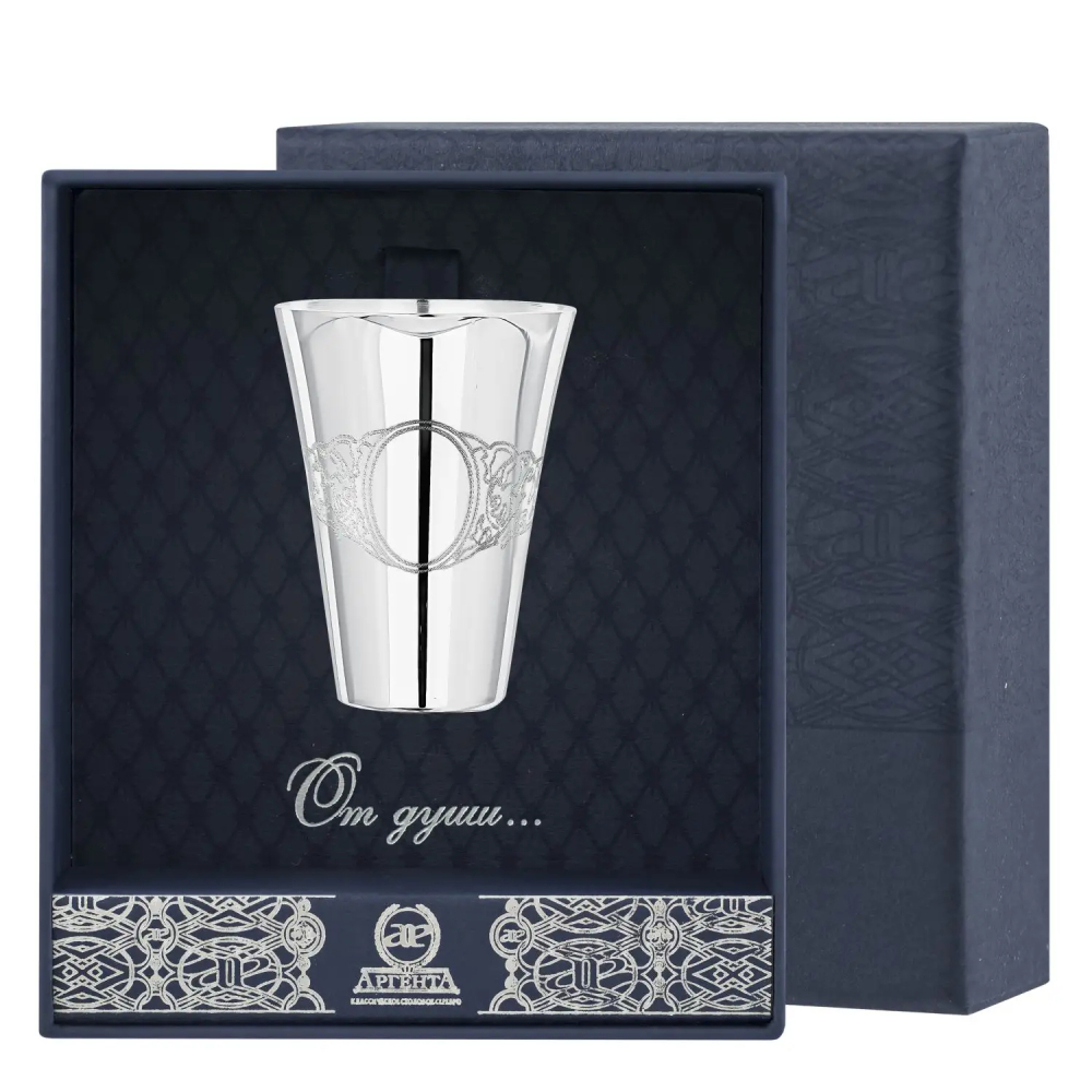 Стопка Подарочная №2 в футляре из серебра 925 пробы