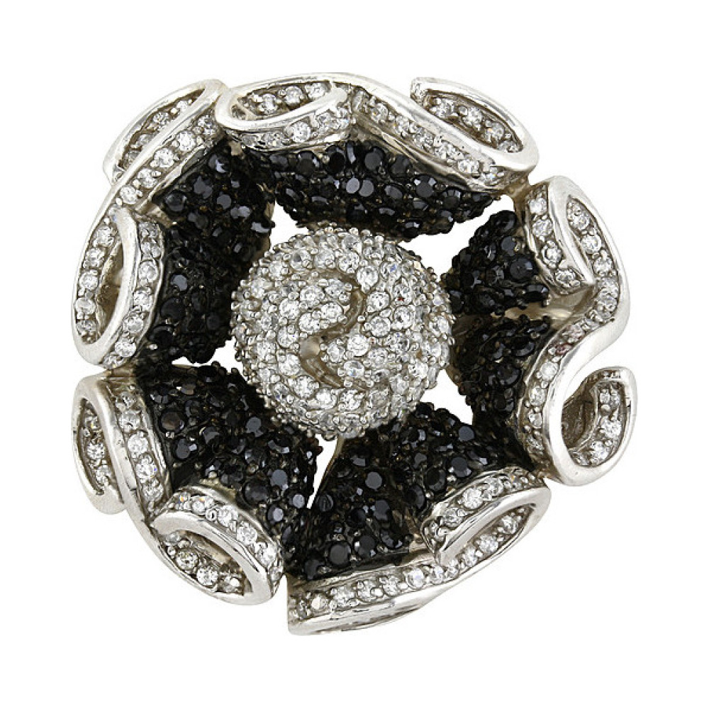 Серебряная подвеска с фианитом № 82631