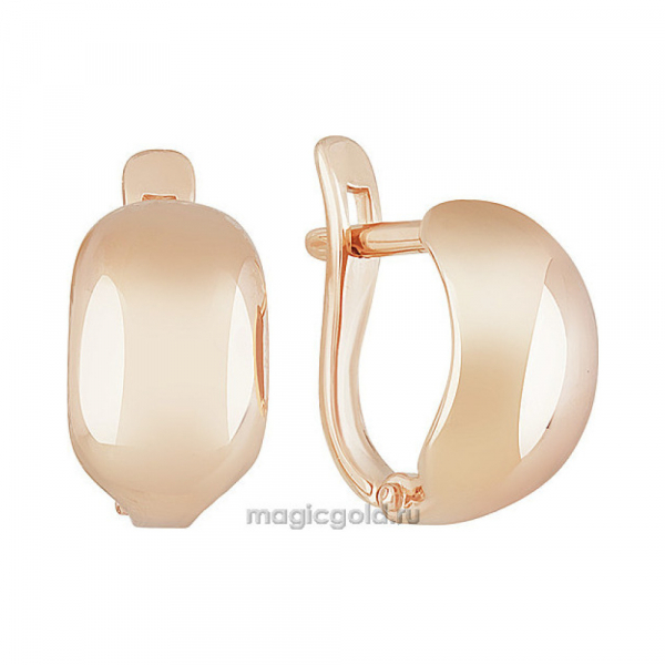 Золотые серьги  б\к № 159834