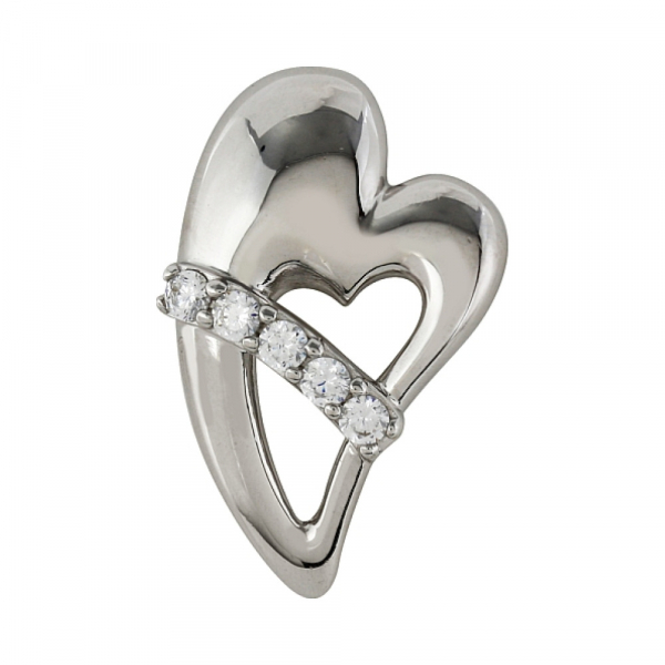 Серебряная подвеска с фианитом № 82845