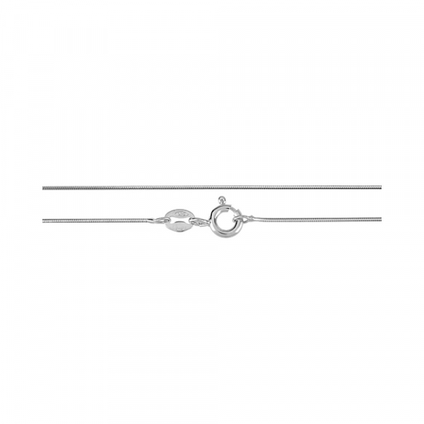 Серебряная цепь снейк мягкий родированная № 123406