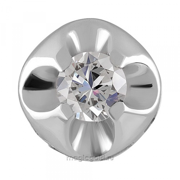 Серебряная подвеска с фианитом № 134400